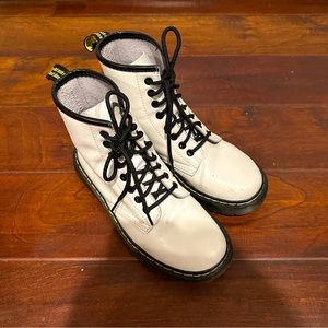 White Martin Boots